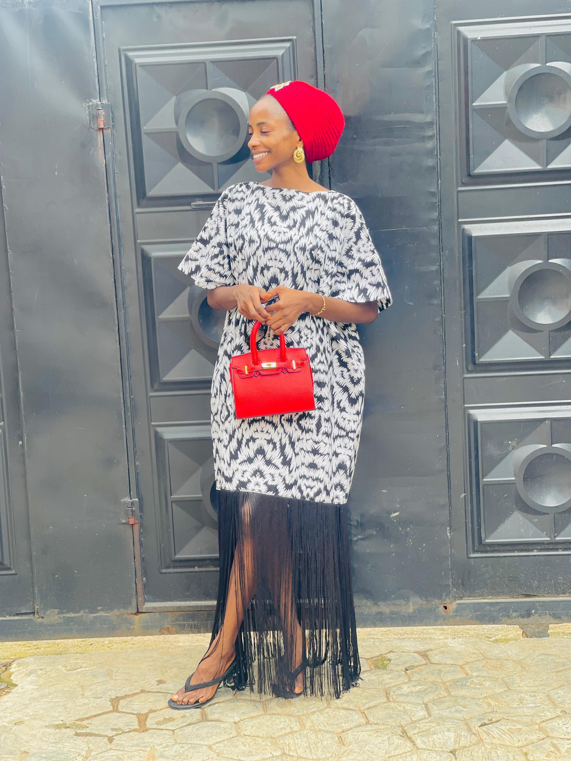 Patches Adire Occasion Gown