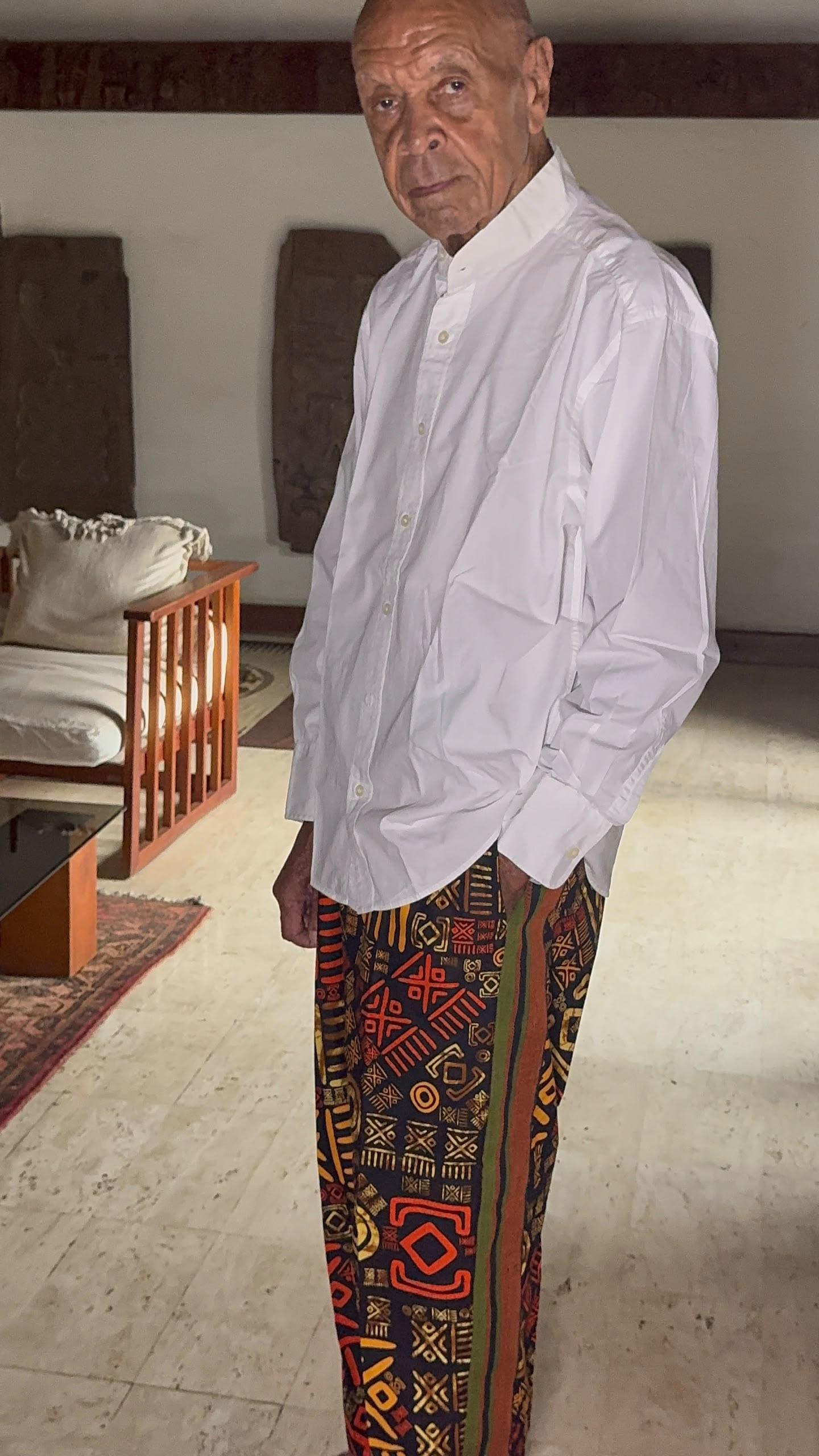 Ankara & Aso-Oke Paneled Pants