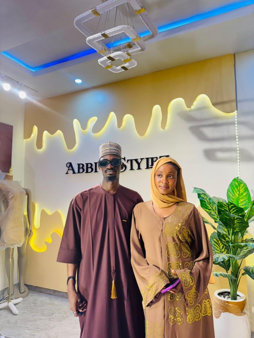 Chic Couple Set (Blue Jalab & Abaya)
